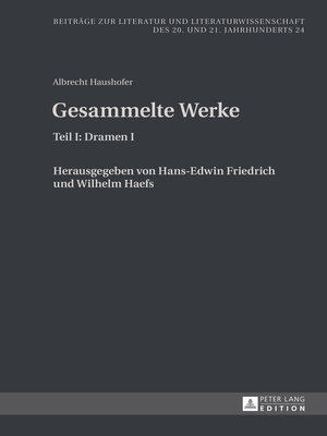 cover image of Albrecht Haushofer
